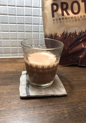 カカオ味プロテイン♪美味しい飲み方-レシピのメイン写真