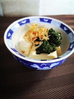 モロヘイヤがけ冷奴-レシピのメイン写真