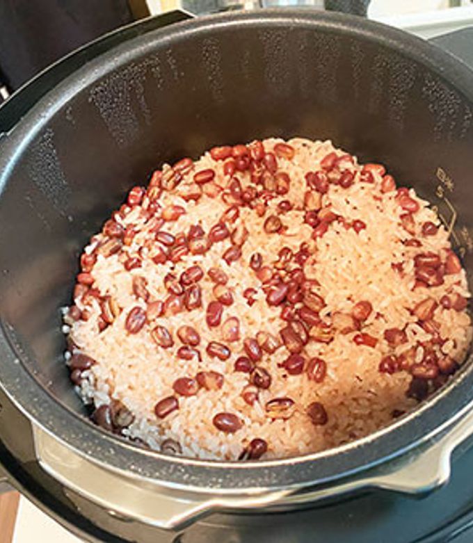 電気圧力鍋でお赤飯　超絶簡単！-レシピのメイン写真