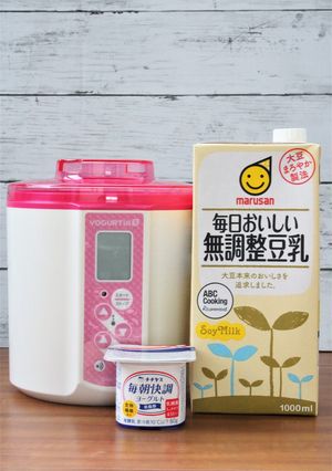 チチヤス毎朝快調で豆乳ヨーグルト-レシピのメイン写真