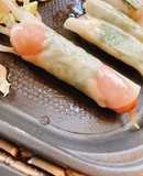 餃子の皮でウインナーしそ巻き