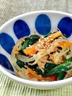 サバ缶と三色野菜のナムル-レシピのメイン写真