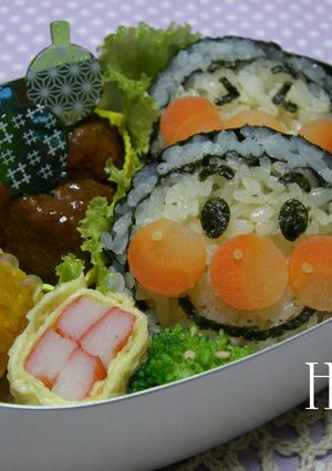 おにぎりで簡単キャラ弁～アンパンマン編～-レシピのメイン写真