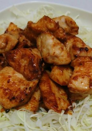 簡単！お肉柔らか♪鶏胸肉のスタミナ焼き♪-レシピのメイン写真