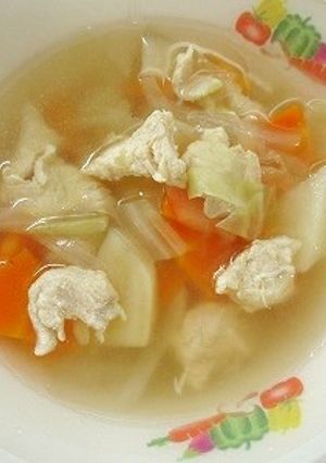 チキンスープ　★宇都宮学校給食-レシピのメイン写真