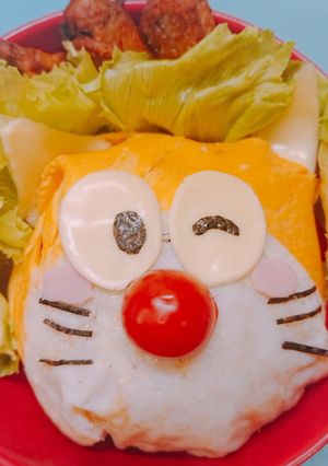 黄色 ドラえもん キャラ弁-レシピのメイン写真