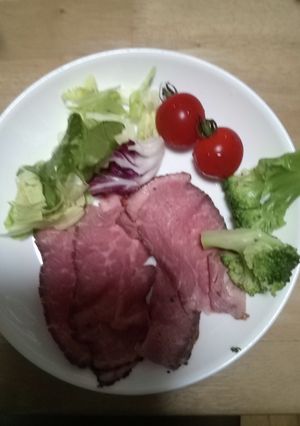 肉と野菜の盛り付け-レシピのメイン写真