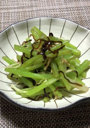 山菜みずの塩こんぶ生姜和え-レシピのメイン写真