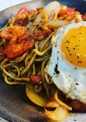 さっぱりトマト焼きそば!-レシピのメイン写真