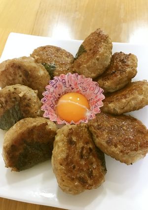 大葉のつくね～卵黄つき～-レシピのメイン写真