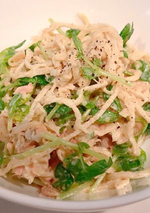 切り干し大根と豆苗のサラダ-レシピのメイン写真