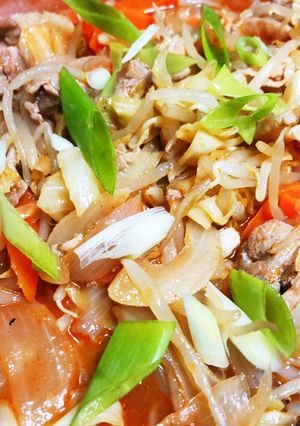焼肉のタレで作るピリ辛野菜炒め-レシピのメイン写真