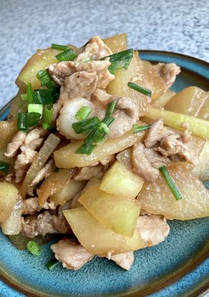 夏バテ予防♫豚肉冬瓜(きゅうり)の炒め物-レシピのメイン写真