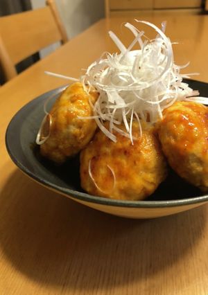 根菜たっぷり鶏ひき肉ヤンニョムつくね-レシピのメイン写真