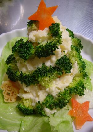 クリスマス2008☆ポテトサラダツリー-レシピのメイン写真