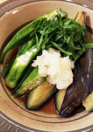 茄子とオクラのめんつゆ浸し-レシピのメイン写真