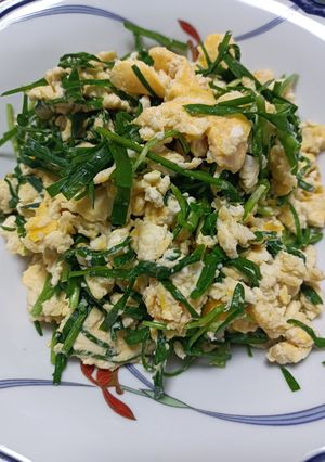ニラと豆腐の卵とじ-レシピのメイン写真