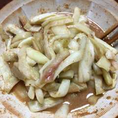 รูปของ 海老芋の茎で♪ずいきの甘酢和え