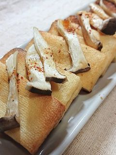 【動画レシピ】油揚げとエリンギの醤油七味-レシピのメイン写真