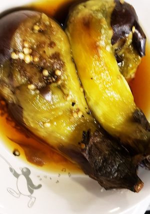 魚グリルで=ほったらかしレシピ♪焼きナス-レシピのメイン写真
