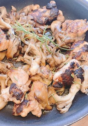 チキンと舞茸のハーブ焼き-レシピのメイン写真