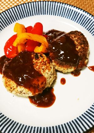 豚ミンチの米粉豆腐ハンバーグ-レシピのメイン写真