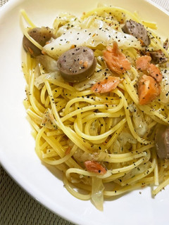 鮭と野菜の具沢山パスタ♡♡-レシピのメイン写真