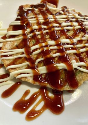 モロヘイヤで簡単☆お好み焼キッシュ♪-レシピのメイン写真
