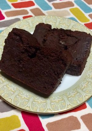 超簡単☆焼きチョコ風濃厚ガトーショコラ♪-レシピのメイン写真