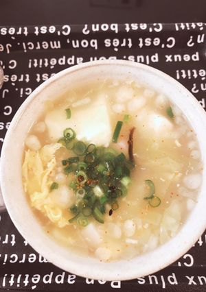 栄誉満点！水餃子入りオートミールスープ-レシピのメイン写真