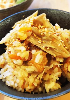 発酵食☆醤油こうじだけ・舞茸炊き込みご飯-レシピのメイン写真