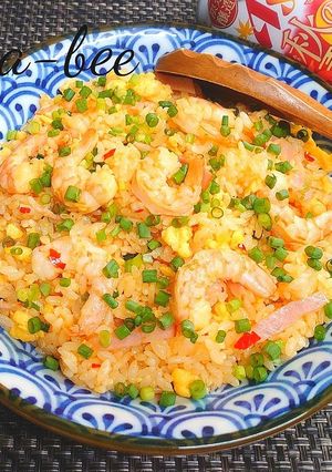 ウマい‼豆板醤マヨ海老チャーハン-レシピのメイン写真