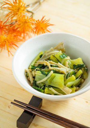小松菜のソテー【入院食⑤夕/温副菜】-レシピのメイン写真