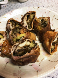 美味豚肉の梅しそ椎茸茄子巻き-レシピのメイン写真