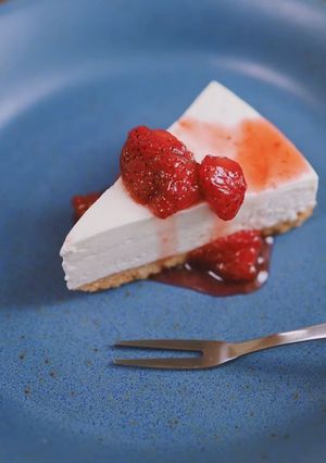 【ゼラチン不使用】レアチーズケーキ-レシピのメイン写真