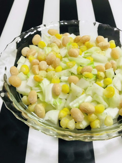 シャキシャキ食感 白菜の芯で簡単サラダ-レシピのメイン写真