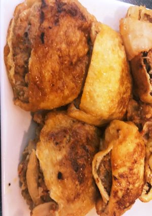 おつまみにも♪油揚げで！豚キムチーズ焼き-レシピのメイン写真