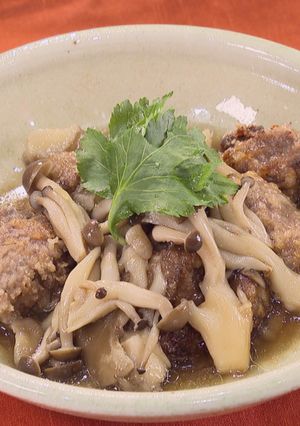 シカモモ肉の唐揚げと森のきのこのあんかけ-レシピのメイン写真