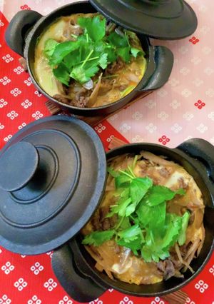 牛肉とごぼうの柳川風煮-レシピのメイン写真