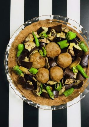 鰻のタレで 肉団子と夏野菜レンジで2分-レシピのメイン写真