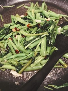 簡単!空芯菜の炒め物-レシピのメイン写真