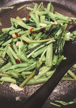 簡単!空芯菜の炒め物-レシピのメイン写真