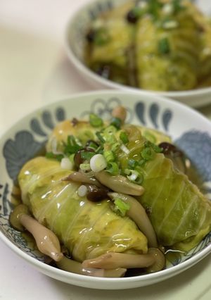 鶏の和風ロールキャベツ-レシピのメイン写真