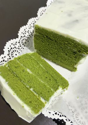 抹茶で♪ グリーンベルベットケーキ-レシピのメイン写真