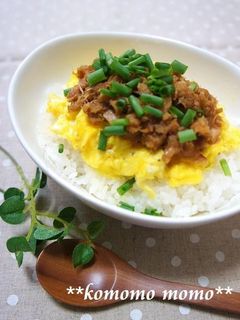 ♥ツナと玉子のそぼろ丼♥-レシピのメイン写真