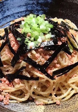 子供〜お年寄り♡焼き明太子の和風パスタ-レシピのメイン写真