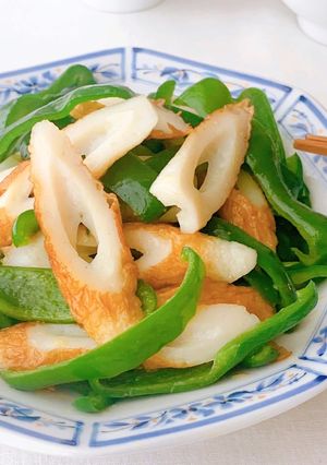 【家つま】レンジで竹輪とピーマンの中華風-レシピのメイン写真