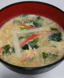 簡単！美味♪カニ玉わかめの生姜スープ♪