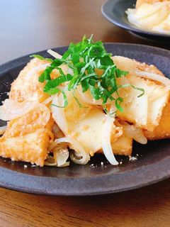 厚揚げの醤油麹しょうが焼き-レシピのメイン写真