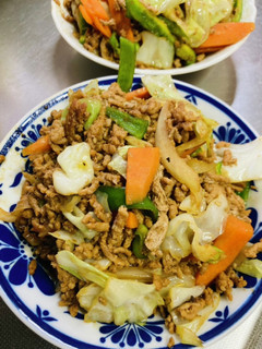 豚ミンチと野菜の胡麻味噌炒め-レシピのメイン写真
